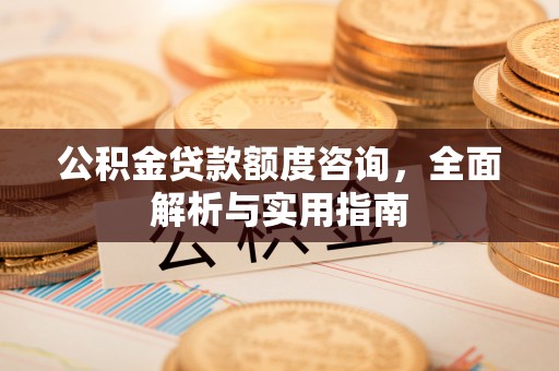 江东公积金贷款额度咨询，全面解析与实用指南